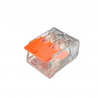 Connecteur rapide à levier transparent - 2 pôles