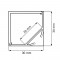 Profilé aluminium d'angle pour ruban LED avec diffuseur carré - A44 - CRAFT