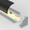 Profilé aluminium d'angle pour ruban LED par si.byled.fr