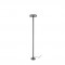 Borne LED extra fine d'extérieur à tête bombée - 7W - 80 cm - anthracite - Haalö