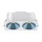 HERVE - Spot LED encastré double carré blanc 14W, couleurs au choix - Miror
