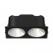 RV - Spot LED encastré double carré blanc 14W, couleurs au choix - Miror