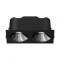 RV - Spot LED encastré double carré blanc 14W, couleurs au choix - Miror