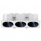 RV - Spot LED encastré carré noir 21W, couleurs au choix - Miror