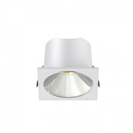 Spot LED encastré carré blanc 10W, couleurs au choix - Miror