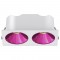 RV - Spot LED encastré double carré blanc 20W, couleurs au choix - Miror