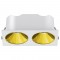 RV - Spot LED encastré double carré blanc 20W, couleurs au choix - Miror