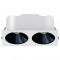 RV - Spot LED encastré double carré blanc 20W, couleurs au choix - Miror