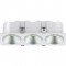 RV - Spot LED encastré triple carré blanc 30W, couleurs au choix - Miror