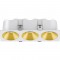 RV - Spot LED encastré triple carré blanc 30W, couleurs au choix - Miror