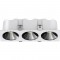 RV - Spot LED encastré triple carré blanc 30W, couleurs au choix - Miror