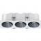RV - Spot LED encastré triple carré blanc 30W, couleurs au choix - Miror