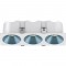 RV - Spot LED encastré triple carré blanc 30W, couleurs au choix - Miror