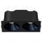 Spot LED encastré double carré noir 20W, couleurs au choix - Miror