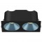 Spot LED encastré double carré noir 20W, couleurs au choix - Miror