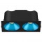Spot LED encastré double carré noir 20W, couleurs au choix - Miror