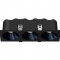 RV - Spot LED encastré triple carré noir 30W, couleurs au choix - Miror