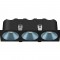 RV - Spot LED encastré triple carré noir 30W, couleurs au choix - Miror