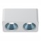 Applique double LED blanche 24W – 45°- couleurs au choix - SHINE