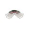 Jonction en L pour ruban LED RGBW 12mm sans soudure "Click"
