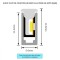 Tube néon flex avec ruban LED 180 LED/m 10W 24V latéral en T à la coupe