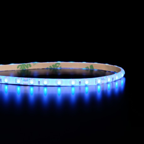 Mini ruban IP65 3528E - Bleu - 7,6W/m - 96 LED/m - 5m