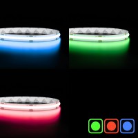 Ruban LED COB couleur lumière continue - 10W/m - IP20 - 480 LED/m - 5m – 24V