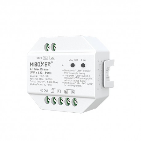 Télévariateur 230V  (WIFI+2.4G+Push) - MiBoxer - TRI-C1WR