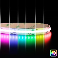 Ruban LED à la coupe COB RGB+CCT - 21W/m - IP20 - 840 LED/m - 24V