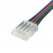 Connecteur ruban LED RGB 10mm Click + câble 15 cm + click