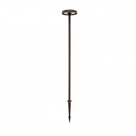 Borne led fine de jardin 100 cm - 1m - 360° - Chocolat cuivre