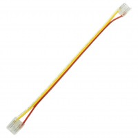 Jonction câblée pour ruban LED CCT 10mm Clipx + câble 15 cm + Clipx
