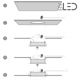 Spot LED encastrable fixe -  IP64 - BBC - RT2012 - Cobyx 5W – Blanc
