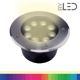 Spot LED encastré de sol inox 24V  8W - Terra 8 – RGB + Blanc chaud
