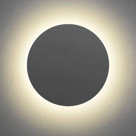 Applique murale ronde - Anthracite - IP54 - 10W - PURES-R