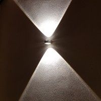 Applique murale up & down - Blanc - IP54 - 2x5W - FLUSH