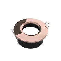 Collerette pour support GU10 - Ronde chanfrein SPLIT - Or rose brillant
