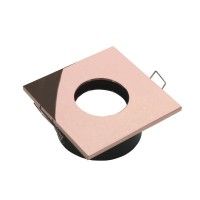 Collerette pour support GU10 - Carrée flat SPLIT - Or rose brillant