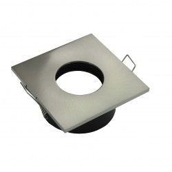 Collerette pour support GU10 - Carrée flat SPLIT - Nickel satiné