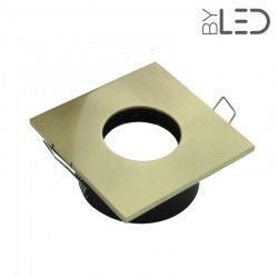 Collerette pour support GU10 - Carrée flat SPLIT - Or satiné