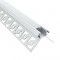 Profilé d'angle LED aluminium encastrable 270° à carreler  - CRAFT - E14 - Diffuseur givré