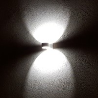Applique LED murale Ronde double flux 6W - Blanc - Zefyr