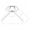 Profilé d'angle LED aluminium encastrable 270° à carreler  - CRAFT - E14 - Diffuseur givré