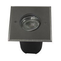 Spot encastré de sol carré orientable  TERRA – 230V – GU10