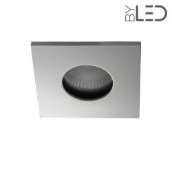 Spot encastrable collerette carrée flat SPLIT - Chrome